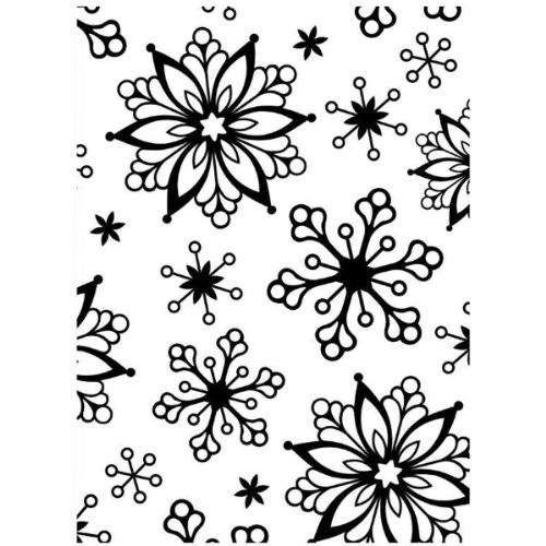 Darice Embossing Folder, 4.25 X 5.75-Inch, Snowflake Background