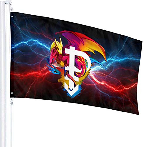 Zordalating Pan Pride Dragon 3x5 Foot Flags Outdoor Flags 100 percent Single-Layer Translucent Polyester 3x5 Ft Zordalating Pan Pride Dragon 3x5 Foot Flags Outdoor Flags 100 percent Single-Layer Translucent Polyester 3x5 Ft