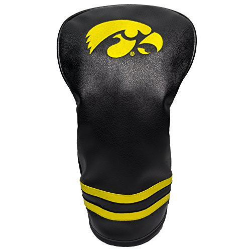Team Golf NCAA Iowa Hawkeyes Vintage Driver Golf Club Headcover, Form Fitting Design, Retro Design  and  Superb Embroidery