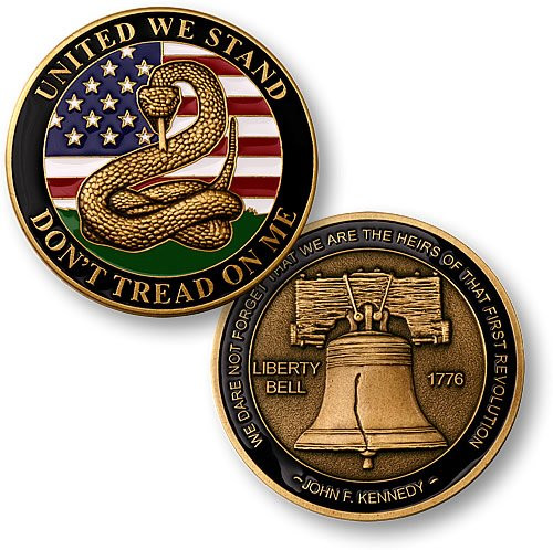 Don't Tread on Me - Liberty Bell Challenge Coin Don't Tread on Me - Liberty Bell Challenge Coin