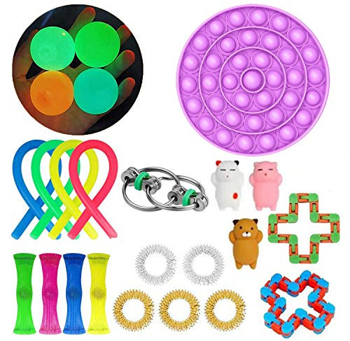 Fidget Toy Pack 24 Pcs Fidget Toy Set, Cheap Sensory Toys for Kids Adults, Stress Relief and Anti-Anxiety Tools Bundle Sensory Toys Set Sensory Therapy Toys for ADHD Autism Stress Anxiety (24p purple) Fidget Toy Pack 24 Pcs Fidget Toy Set, Cheap Sensory Toys for Kids Adults, Stress Relief and Anti-Anxiety Tools Bundle Sensory Toys Set Sensory Therapy Toys for ADHD Autism Stress Anxiety (24p purple)