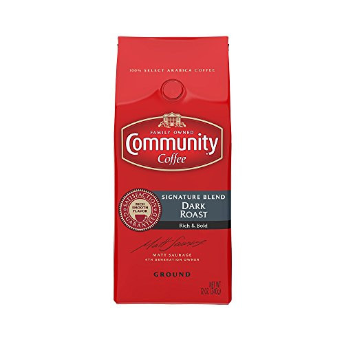 Community Coffee Premium Ground Coffee, Signature Blend, Dark Roast, 12 Ounce Community Coffee Premium Ground Coffee, Signature Blend, Dark Roast, 12 Ounce