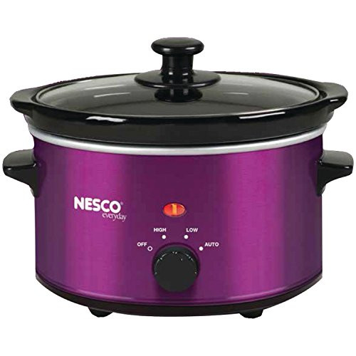 NESCO SC-150V, Oval Slow Cooker, Violet, Ceramic, 1.5 quart, 120 watts