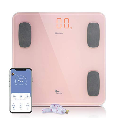 Body Fat Scale Smart BMI Scale Digital Bathroom Wireless Weight Scale, Body Composition Analyzer with Smartphone App sync with Bluetooth (Pink) Body Fat Scale Smart BMI Scale Digital Bathroom Wireless Weight Scale, Body Composition Analyzer with Smartphone App sync with Bluetooth (Pink)