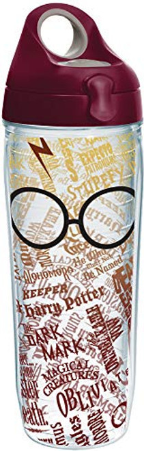 Tervis Harry Potter Glasses and Scar Insulated Tumbler with Wrap and Maroon Lid, 24 oz, Clear Tervis Harry Potter Glasses and Scar Insulated Tumbler with Wrap and Maroon Lid, 24 oz, Clear