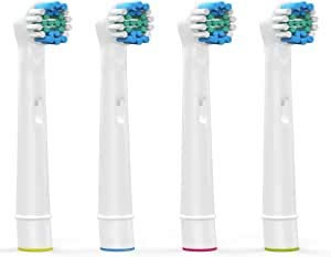 4PCS Black Toothbrush Heads for Oral b,Replacement Toothbrush Heads Compatible for Braun Electric Rechargeable Toothbrush, Oral B, for Vitality 3D All 4Pack
