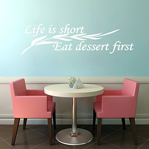 Susie85Electra Life Is Short Eat Dessert First Kitchen Wall Decals