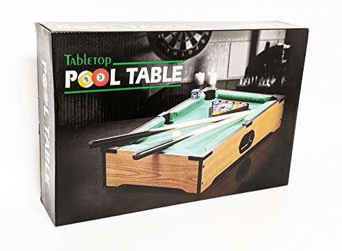 KuKu Table Top Miniature Billiard Game Set-Table Top Mini Pool Set-Table Top Mini Snooker Set-Portable Pool Set Game