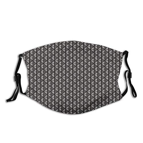 Vertical Borders with Short Lines and Triangle Arrow Chevron Reusable Face Mask Balaclava Washable Outdoor Nose Mouth Cover for Unisex Adult Vertical Borders with Short Lines and Triangle Arrow Chevron Reusable Face Mask Balaclava Washable Outdoor Nose Mouth Cover for Unisex Adult