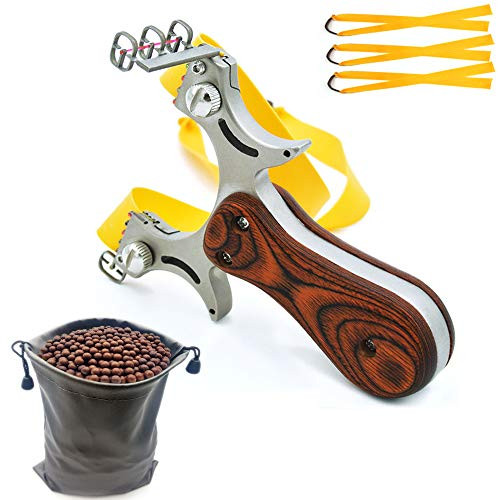 Slingshot, Professional SlingShots Set, High Velocity Powerful slingshots for hunting, Adult Outdoor Slingshot, Stainless Steel Velocity Catapult Slingshot with 3 Rubber Bands and 700 Slingshot Ammo Slingshot, Professional SlingShots Set, High Velocity Powerful slingshots for hunting, Adult Outdoor Slingshot, Stainless Steel Velocity Catapult Slingshot with 3 Rubber Bands and 700 Slingshot Ammo