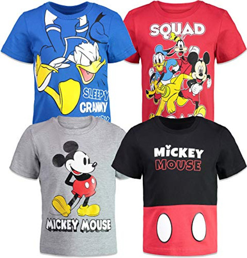 Disney Mickey Mouse Baby Boys 4 Pack T-Shirts Donald Duck Goofy Pluto 18 Months Disney Mickey Mouse Baby Boys 4 Pack T-Shirts Donald Duck Goofy Pluto 18 Months