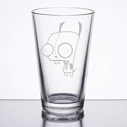 Invader Zim - Gir - Etched Pint Glass