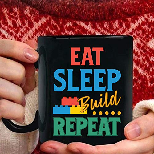 Sleep Eat Build Repeat Building Blocks Bricks Master Builder Mugs