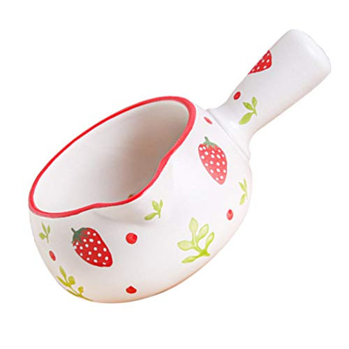 YARNOW Milk Pan Butter Warmer Ceramic Coating Pot Non-Stick Microwaveable Cooking Pot 800ml for Milk Noodle Sauce with Handle (White) YARNOW Milk Pan Butter Warmer Ceramic Coating Pot Non-Stick Microwaveable Cooking Pot 800ml for Milk Noodle Sauce with Handle (White)
