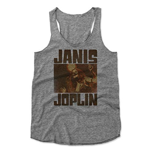 500 LEVEL Janis Joplin Women's Tank Top - X-Large Heather Gray - Janis Joplin Sing N