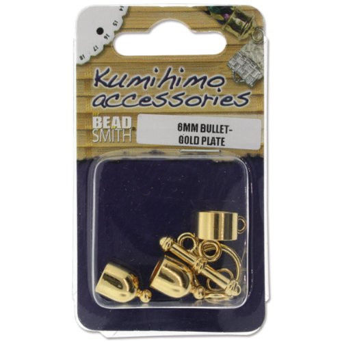 Kumihimo Bullet Finding Set 6mm-Gold Plated