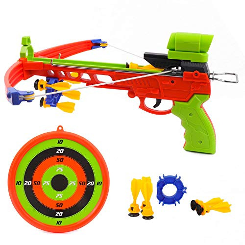 Crossbow Kids Archery Set, Toy Crossbow Set Includes Archery Target and Suction Darts, Kid's Toys Crossbow for Indoor  and  Outdoor, Toy Bow and Arrow