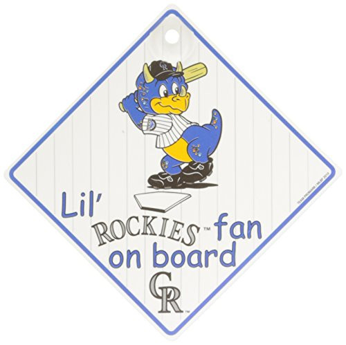 MLB Colorado Rockies "Lil' Fan On Board" Sign MLB Colorado Rockies "Lil' Fan On Board" Sign
