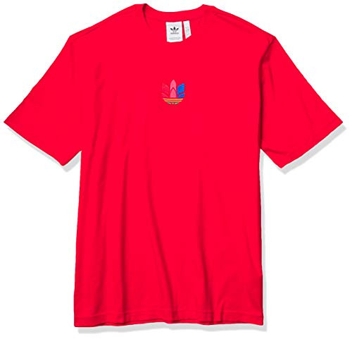 adidas Originals Men's 3D Trefoil Graphic Tee, Active Red, L adidas Originals Men's 3D Trefoil Graphic Tee, Active Red, L
