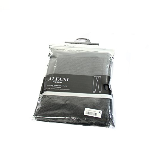 Alfani Mens Waffle Knit Thermal Long Underwear Charcoal X-Large