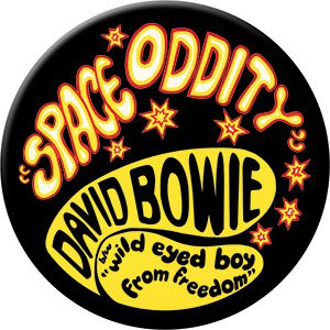 Licensed Originals Inc., David Bowie Artwork - Space Oddity Car Magnet, 3" Round Novelty Fridge Magnets