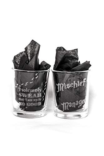 Harry Potter shot glasses - Solemnly Swear/Mischief Managed set of 2