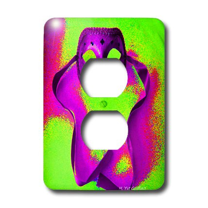 3dRose lsp_6968_6 Masquerade In Purple 2 Plug Outlet Cover Multicolored