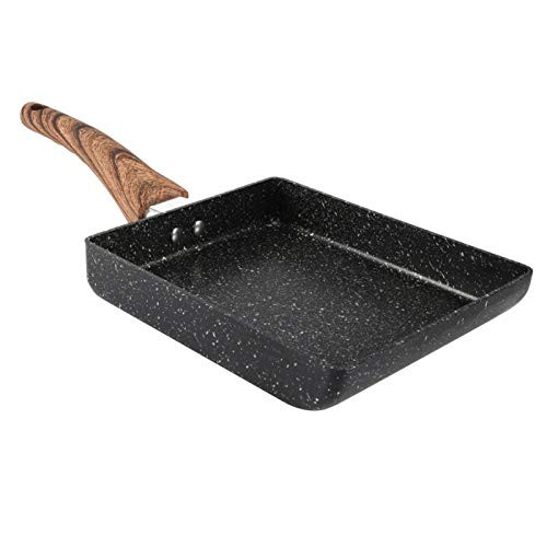 Flat Pan, Cooking Pan, Aluminum Alloy High?strength Multipurpose Crepes Omelets Making Sandwiches for Kome Kitchen Eggs
