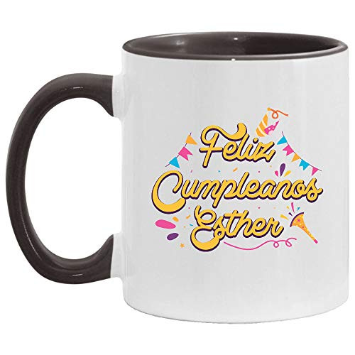 Feliz Cumpleanos Esther Spanish Happy Birthday Accent Mug Gift