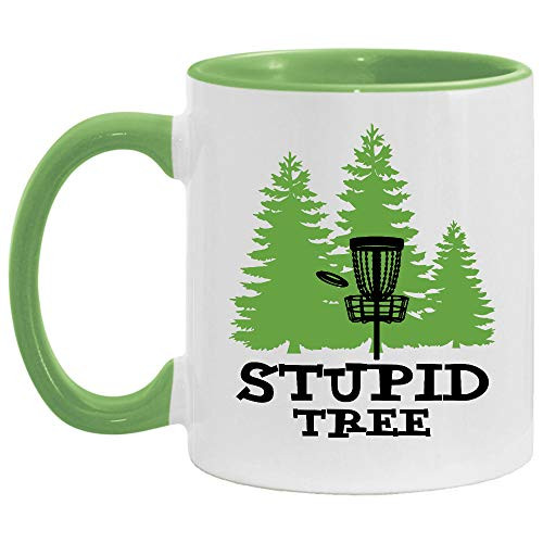 Stupid Tree Irish Disc Golf St Patricks Day Disc Golf Lovers Accent Coffee Mug