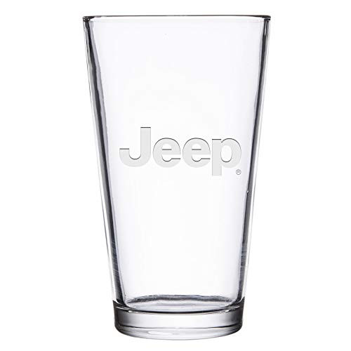 Jeep Iconic Logo Etched Pint Glass