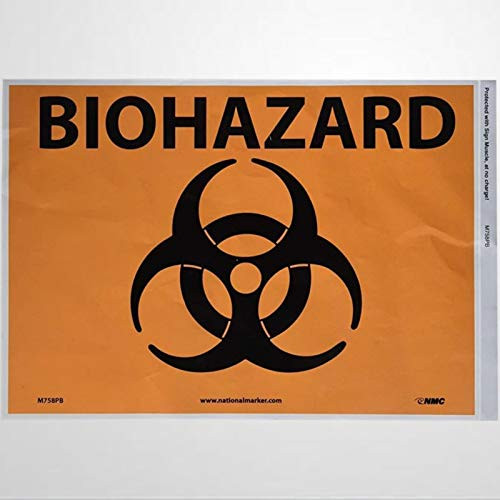 EricauBird Warning Sign Biohazard Sign, Biohazard with Graphic Road Sign Business Sign Warning Signs Metal Sign Reflective, UV Protected,Weatherproof