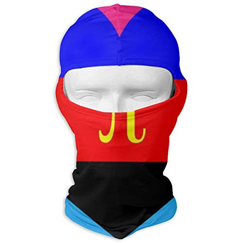PIOL Nonbinary Pan Polyamorous Combo by Pride-Flags Neck Scarf Sunscreen Hats Ski Mask Sun UV Protection Dust Protection Wind-Resistant Face Mask