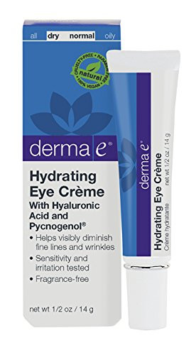 derma e Pycnogenol and Hyaluronic Acid Eye Crème, 0.5 oz (14 g) (Pack of 2)