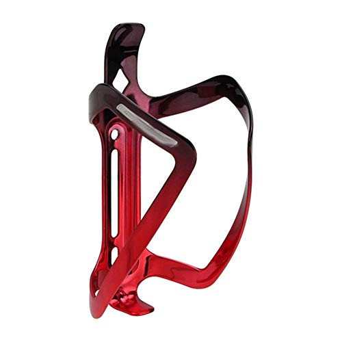 TYUIOP Aluminum Alloy Bike Water Bottle Cage Cycling Bicycle Drink Water Bottle Rack Holder for Mountain Road Bike (Color : Black red)