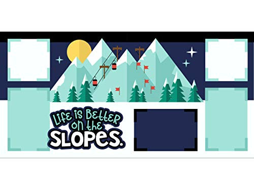 "Life is Better on The Slopes" Assembled Scrapbook Page Kit