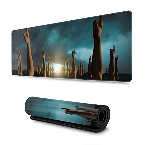 Index Finger Large Mouse Pad Keyboard Pad Long Extended Multipurpose Computer Game Mouse Mat