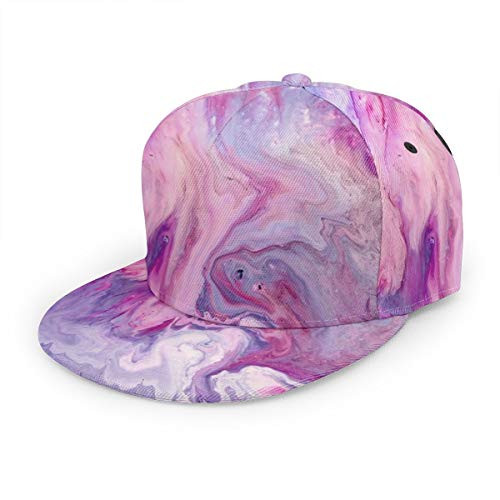 FUNINDIY Purple Marble Snapback Hat Hip Hop Baseball Cap Flat Bill Brim Adjustable Trucker Hat for Men Women FUNINDIY Purple Marble Snapback Hat Hip Hop Baseball Cap Flat Bill Brim Adjustable Trucker Hat for Men Women