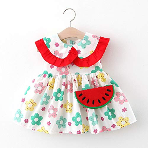 Girls Dress and Skirt 12-18 Months Toddler Baby Kid Girl Peter Pan Collar Floral Watermelon Summer Princess Dresses Girls Dress and Skirt 12-18 Months Toddler Baby Kid Girl Peter Pan Collar Floral Watermelon Summer Princess Dresses