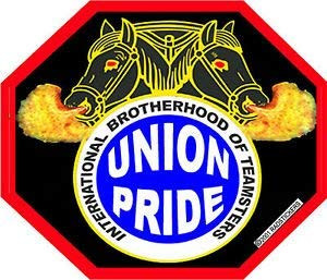 Set of 3-3 Pack - Union Teamster Sticker, Hard Hat Sticker