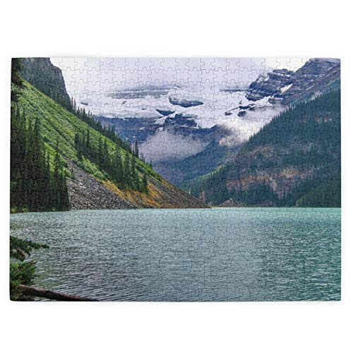 Jigsaw Puzzles Albert Lake Lake Louise Slope Of Mountain Mountains Jigsaw Puzzle For Childs 500 Piece Fun Puzzle Wooden Puzzles 20.55 X 15.2 Inch