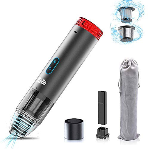 Kello V6 Cordless Handheld Vacuum, Portable Handheld Vacuum,Hand Vacuum Cordless Rechargeable Pet Hair Vacuum,Car Vacuum Cleaner for Home and Car Cleaning,Gray Kello V6 Cordless Handheld Vacuum, Portable Handheld Vacuum,Hand Vacuum Cordless Rechargeable Pet Hair Vacuum,Car Vacuum Cleaner for Home and Car Cleaning,Gray