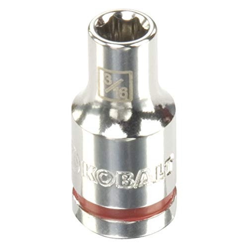 Kobalt 338110 1/4-Inch Drive x 3/16-Inch Shallow 6-Point Socket