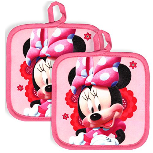 Disney Minnie Mouse Kitchen Set - 2 Minnie Mouse Pot Holders