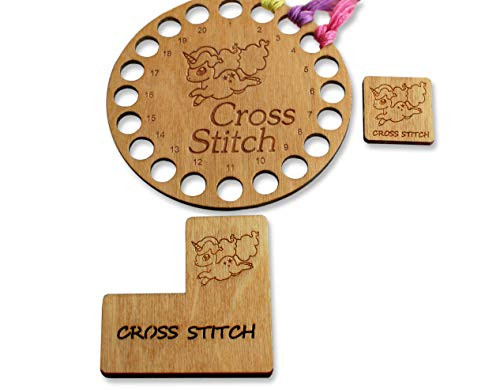 Unicorn Embroidery needle minder Cross stitch Pattern Help Reader Unicorn Thread Holder - The set of 3 items