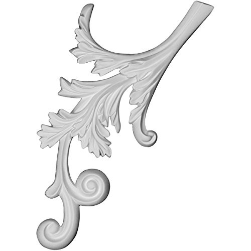 Ekena Millwork ONL14X07X00JU-L 14 1/2"W x 7"H x 3/4"P Juniper Onlay, Left Factory Primed White