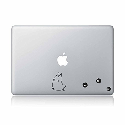 Chibi Totoro And The Traveling Soot-Sprite My neighbor Totoro Apple Macbook Laptop Vinyl Sticker Decal