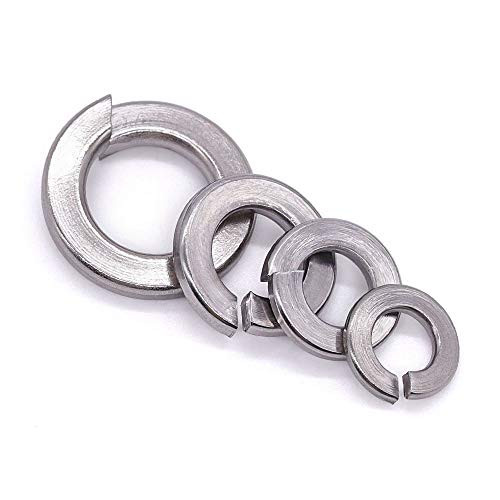 1/4 Inch Split Lock Washer Spring Lock Washer 50 of Pack, Stainless Steel 304 (18-8), Bright Finish