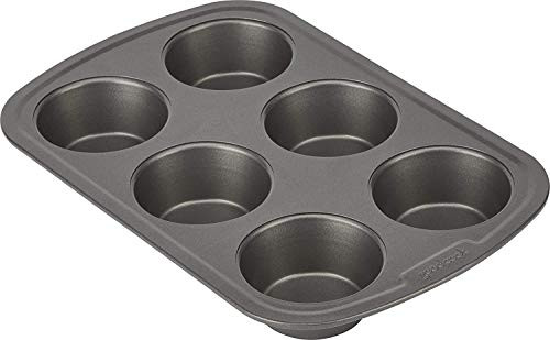 Goodcook Muffin Pan Nonstick Bakeware, 6 Cup, Multicolor