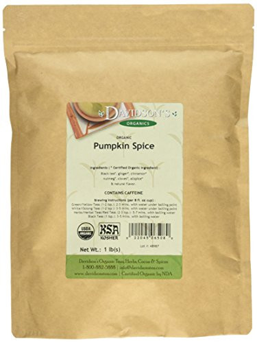 Davidson's Tea Bulk Bag, Organic Pumpkin Spice, 16 Ounce
